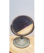 Vintage Antique Gentleman&#39;s Shaving Stand Mirror Double Sided Brass  - $13.72 CAD