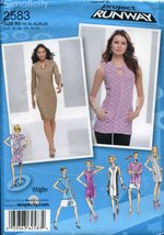 Simplicity Pattern 2583 Project Runway Misses&#39; / Miss Petite Dress or Tunic with - £6.22 GBP