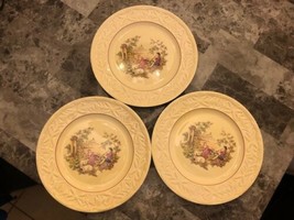 Pogossi China Luncheon Plates 9 Inches Set of 3 Beautiful Pope Gosser - $14.84