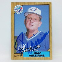 1987 O-Pee-Chee #279 Jimy Williams SIGNED Autographed Toronto Blue Jays Card - £3.16 GBP