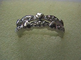 925 Sterling Silver 0.5 carats Natural White Topaz Ring - $25.00
