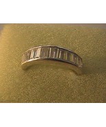 Vintage Sterling Silver 1.0 ctw White CZ Band Ring 4.0 grams - £11.80 GBP