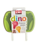 Joie Freeze Pops Silicone Mold Ice Tray Kids Fun Party Red Tray DINO - $16.39 CAD