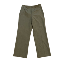 Coldwater Creek Dress Pants ~ Sz P10 ~ Green ~ High Rise ~ 29&quot; Inseam ~ Pleated - £17.56 GBP