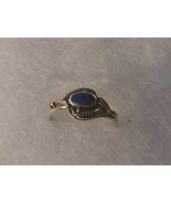 Vintage Sterling Silver Cobalt Blue Resin Ring 1.5 grams - £11.79 GBP
