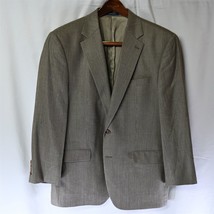 Ralph Lauren 44R Brown Woven Silk Wool 2 Btn Blazer Sport Coat Jacket - £31.63 GBP