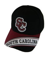 South Carolina Men&#39;s Banner on Bill Adjustable Baseball Cap (Black/Burgu... - $14.95