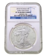 2014-W S $1 Argent American Eagle Preuve Classé Par NGC Comme PF70 Ultra... - $228.67 CAD