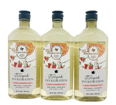 3-PACK Bath &amp; Body Works Aromatherapy Steeped Invigoration Body Wash 10 Oz New - £23.66 GBP