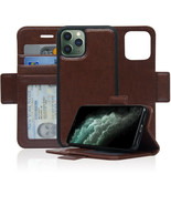 Detachable Magnetic Wallet Case for iPhone 11 Pro [5.8 inch] -  Dark Brown - £15.62 GBP