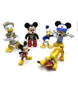 Disney Figure Toys Mickey Mouse, Pluto Donald Duck Lot of 6 - £5.47 GBP