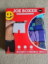 Joe Boxer Men&#39;s  4 Pack Cotton Stretch Boxer Briefs Underwear Size Med - £19.72 GBP