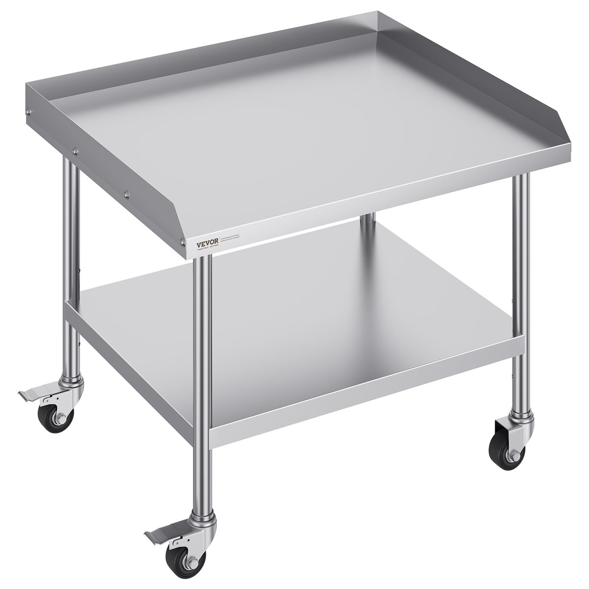 VEVOR Stainless Steel Work Table , 30x36x30 in, 3-Sided Backsplash with ... - $133.99