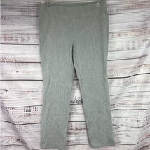 Van Heusen Pull On Ankle Pant Women 4 Stretch Extensible Gray Mid Rise 2... - $10.80