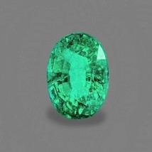 AIGS CERTIFIED NATURAL EMERALD 2.75 CTS OVAL GEMSTONE - £3,813.82 GBP