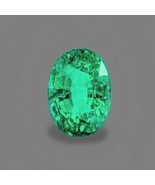 AIGS CERTIFIED NATURAL EMERALD 2.75 CTS OVAL GEMSTONE - £3,800.67 GBP