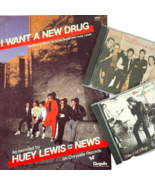 Huey Lewis and the News New Drug Vtg Sheet Music + 2 CDs Greatest Hits H... - £22.62 GBP