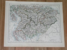 1904 Map Of Southern Scotland / Lowlands / Wigtown Dumfries Ayr Lanark Selkirk - £15.92 GBP