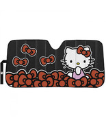 Hello Kitty Pile of Bows Car Windshield Visor Sunshade Black - £31.64 GBP