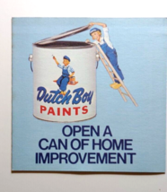 Dutch Boy Paints Vintage Foldout Flyer Brochure Booklet Advertising Boy Ladder - £10.09 GBP