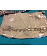  B.B. SIMON WOMENS COWHIDE LEATHER PURSE - SILVER / TAN - SWAROVSKI CRYS... - $3,174.14 MXN