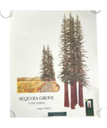 Sequoia Grove Vineyards Cabernet Napa Valley Vtg Watercolor Redwood Post... - £111.96 GBP