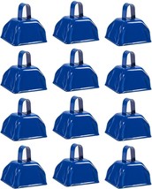 Metal Cowbell with Handle, Blue Noise Maker (3 x 2.8 in, 12 Bells) - £25.15 GBP
