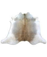 Grey Cowhide Rug  ~7&#39; x 7&#39; ft  Brazilian Natural Gray Cow Hide Skin Rug - £178.97 GBP