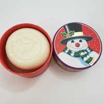 Mary Engelbreit Round Almond Soap In Keepsake Box Snowman 5 Oz New - £9.41 GBP