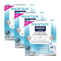 Monistat Maintain Feminine Wipes w/ Boric Acid, Fragrance Free 3 PACK - $11.50