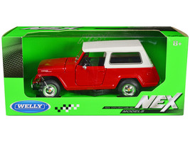 1967 Jeep Jeepster Commando Station Wagon Red w White Top NEX Models Ser... - $34.41