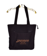 Savannah Canvas Tote Bag Black With Gold Lettering - €15,39 EUR