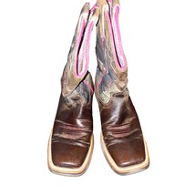 Ariat Unbridled Square Toe Western Boots in Camo with pink accents 10012828 10B - £43.78 GBP