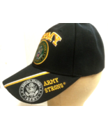 Army Baseball Cap “Army Strong” Black Adjustable Official U.S. Army Hat - £7.51 GBP