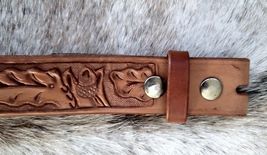 Cowboy Pro Western Leather Belt 30" NEW Light/Medium oil image 3