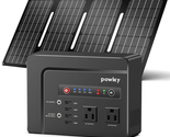 Portable Power Station with Solar Panel 40W, 110V Pure Sine Wave DC/USB/... - $288.83