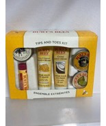 Burt&#39;s Bees Tips &amp; Toes Kit Ensemble Extremites Hand Foot Salve Lotion G... - $12.41 CAD