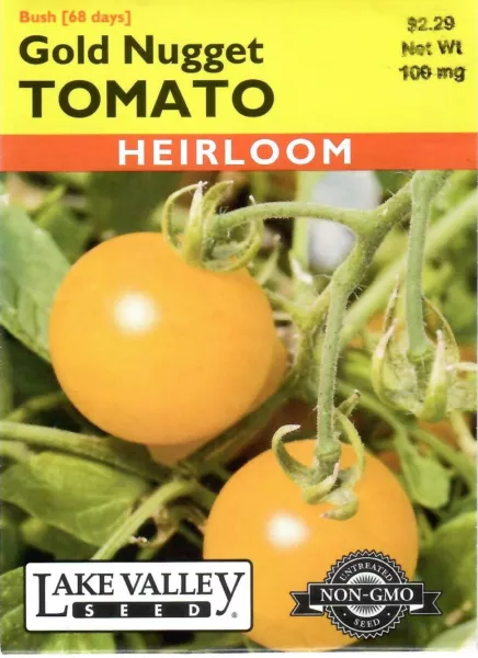 Tomato Gold Nugget Heirloom Vegetable Seeds Non Gmo Lake Valley 12/23 Fresh New - £5.11 GBP