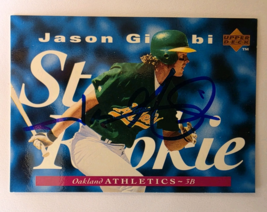 Jason Giambi 1995 Upper Deck #222 Autograph Signature Autograph Card - $15.00
