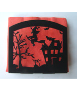 Halloween Metal Napkin Holder Haunted House Witch Black Cat - $48.55 CAD