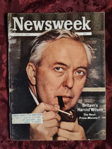 Newsweek April 15 1963 4/15/63 Britain Labor Harold Wilson - £8.54 GBP
