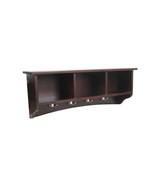Shaker Cottage Coat Hooks With Storage Espresso - $294.70