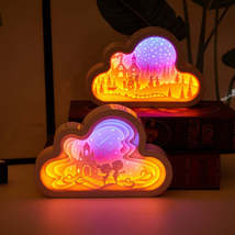 Cloud Paper Carving Light USB Bedside Unicorn Night Light - £36.14 GBP