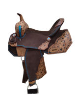 Shwaan Western Premium Leather Barrel Racing Trail Horse Saddle Tack Siz... - $460.00