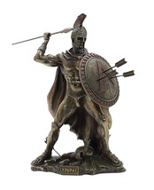 LEONIDAS Greek Spartan King Warrior Sculpture Statue Bronze Finish 8.2 inches - £62.42 GBP