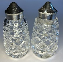 Waterford Crystal Salt &amp; Pepper Shakers &quot;Glandore&quot; Made in Irelnd Vintage - $31.68