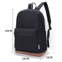 Men Women Laptop Backpack Bag 15 Inch Canvas Travel School Students Ruck... - £33.10 GBP