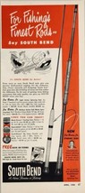 1952 Print Ad South Bend Joe Bates Jr Spinning Fishing Rods South Bend,Indiana - £13.50 GBP
