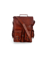 Goat Leather Materail Casual Backpack Laptop bag Men and Women - £96.75 GBP