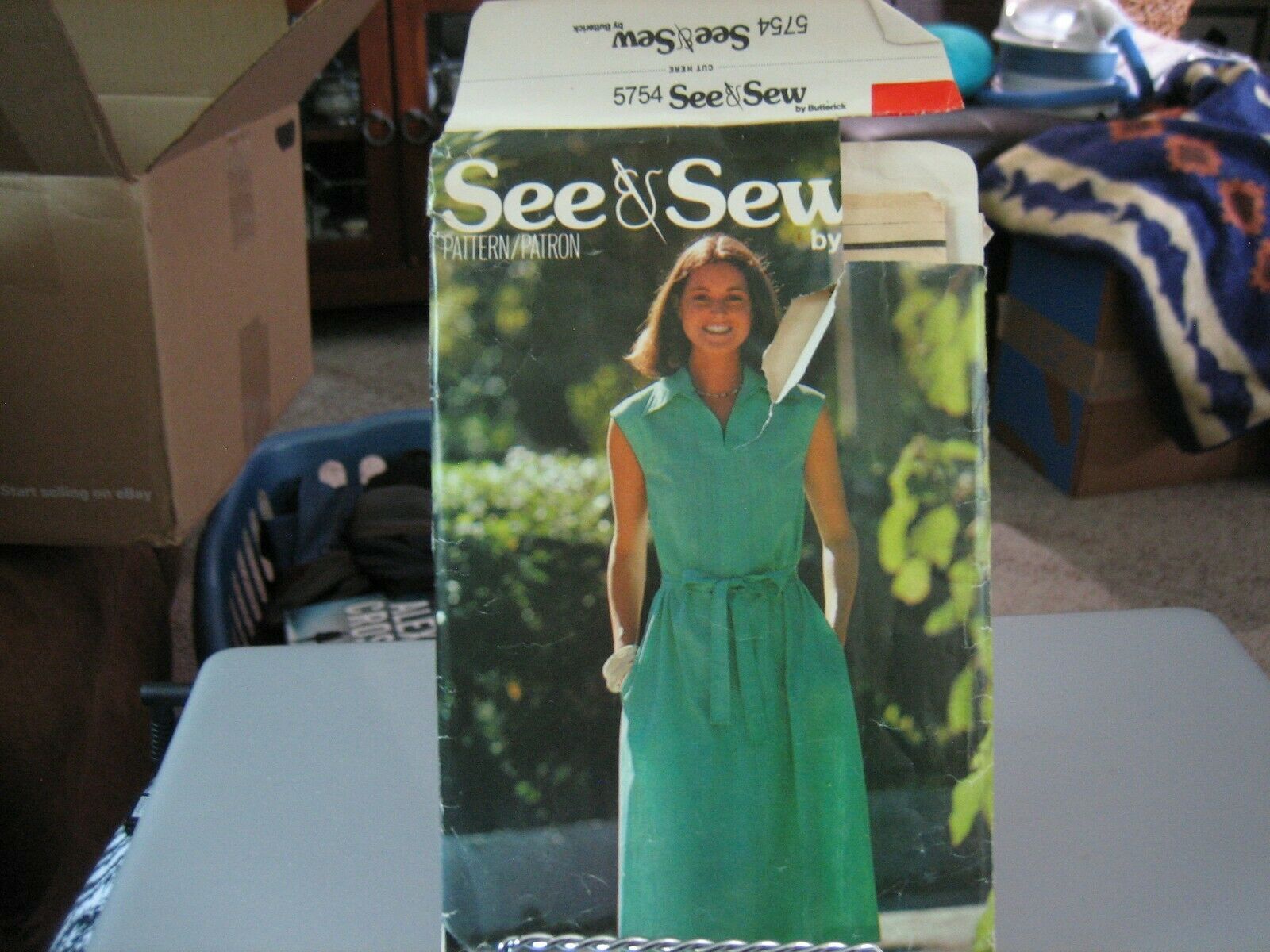 Butterick See & Sew 5754 Misses Sleeveless Dress & Tie Belt Pattern - Size 10 - $11.01